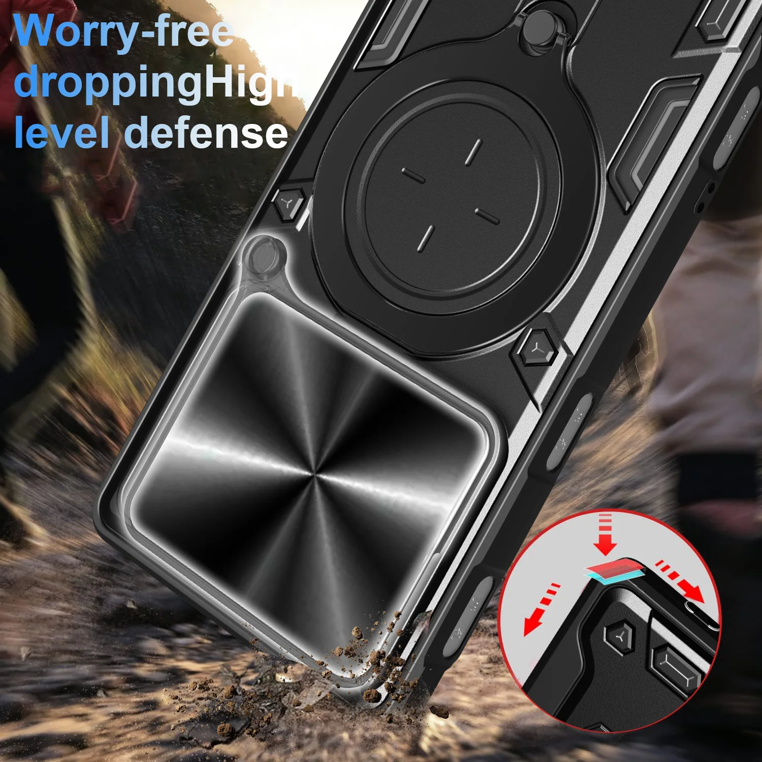 Funda für ZTE Nubia Neo 3 Fall Magnetische Ring Stehen Rutsche Kamera Schutz Telefon Abdeckung für ZTE Nubia Neo 3 capa