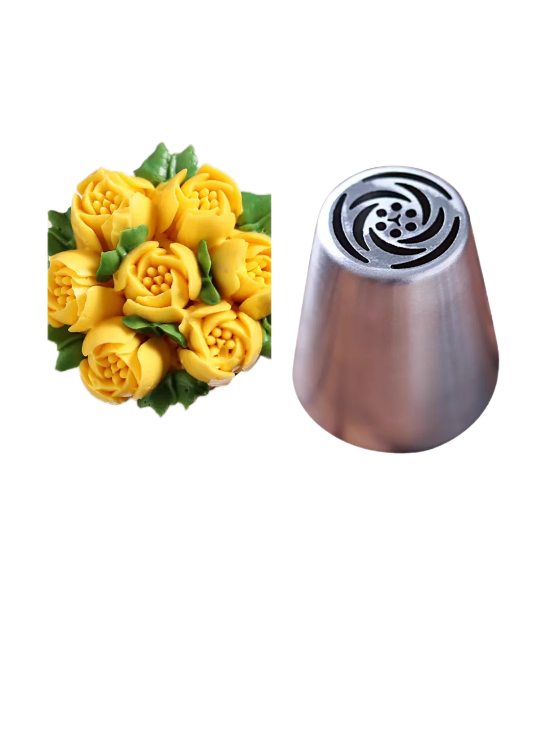 1PCS Russian Tulip Icing Rose Pastry Nozzles Cake Decorating Tools Icing Piping Nozzle Cream Cupcake Tip Baking Accessories