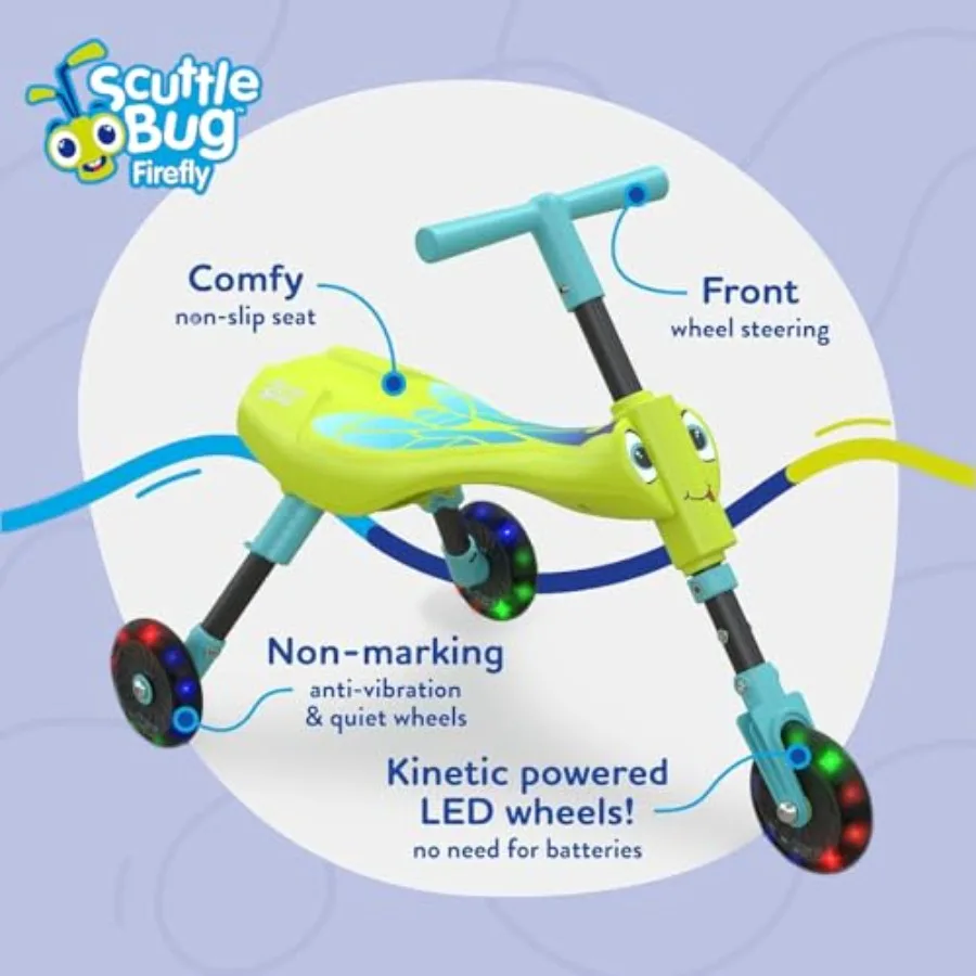 Vélo d'équilibre pliable à 3 roues avec jambes réglables pour les tout-petits âgés de 1 à 4 ans développe l'équilibre et la coordination léger