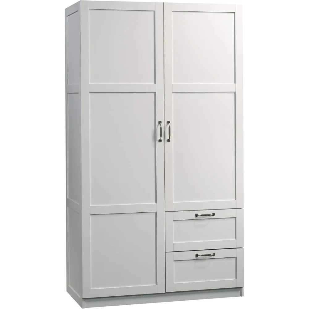 Armario/despensa de almacenamiento, L: 40,0 "x W: 19,45" x H: 71,1 ", blanco suave