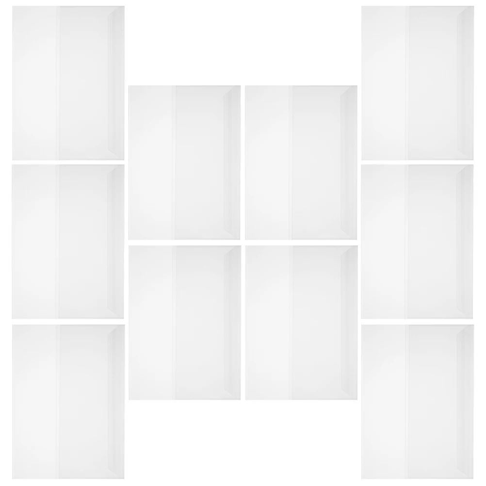 

10 Sheets Waterproof Book Film Clear Protective Cover for Hardcover Books Textbook Covers PP Material Plastic Transparent