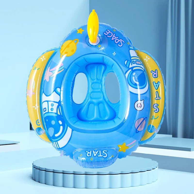 Aufblasbarer Baby-Schwimmring mit Sonnenschutz, Kleinkind-Schwimmkreis für Outdoor-Schwimmbad, Badewanne, Strandparty, Sommer-Wasserspielzeug