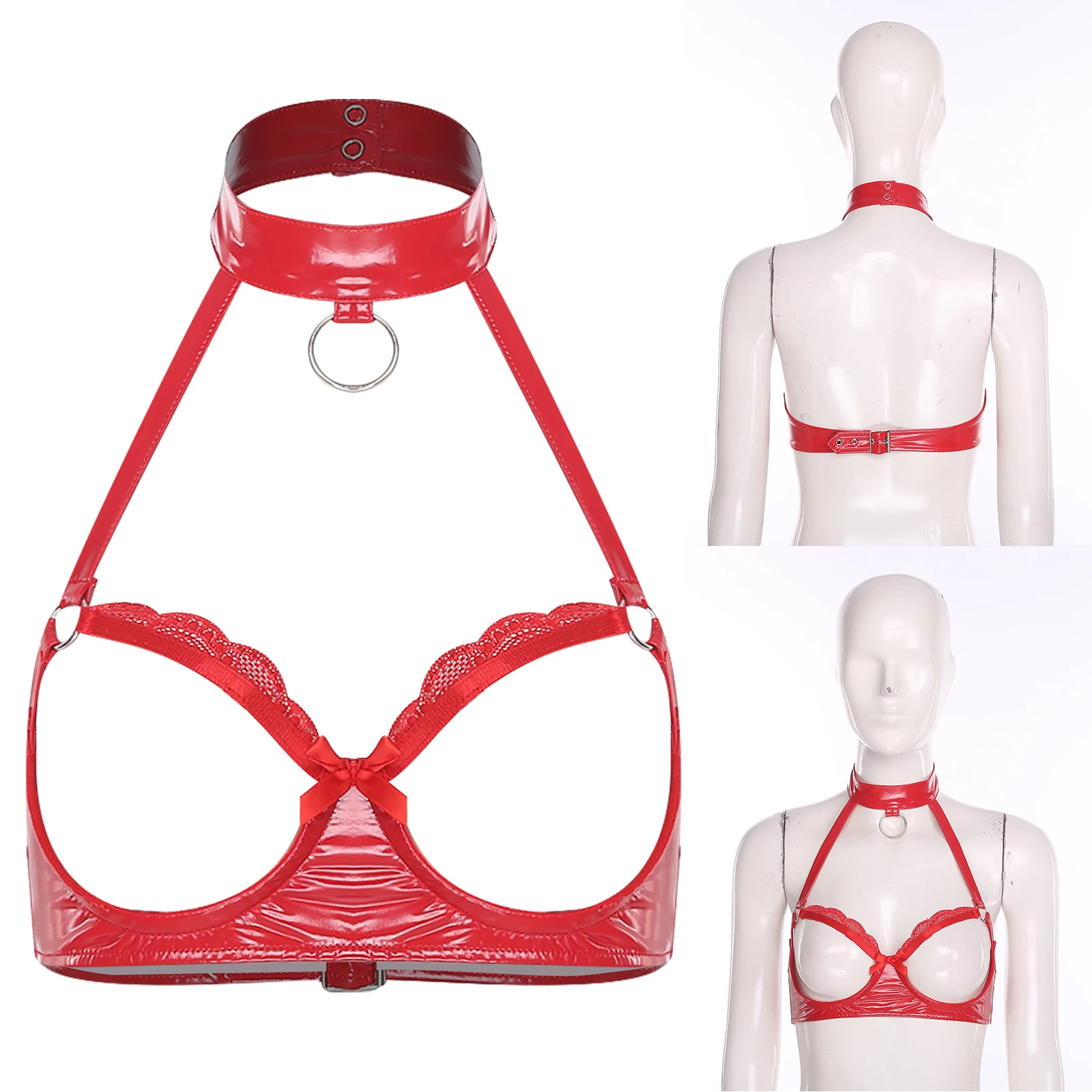 النساء نظرة الرطب بو الجلود الصدرية أعلى الملابس الداخلية الثدي الجوف خارج الصدرية أعلى الكبار المثيرة مغرية يؤرخ براسييه للذكرى السنوية