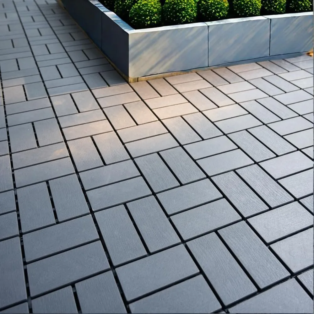 

44pcs Interlocking Deck Tiles Outdoor Waterproof All Weather, 12"x12" Indoor Outdoor Flooring for Balcony, Patio Floor Tiles Pla