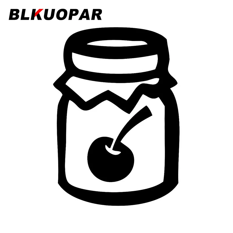 

BLKUOPAR Canning Jar Car Sticker Waterproof Scratch-proof Decals Creative Personality Sunscreen Die Cut Car Bumper Styling