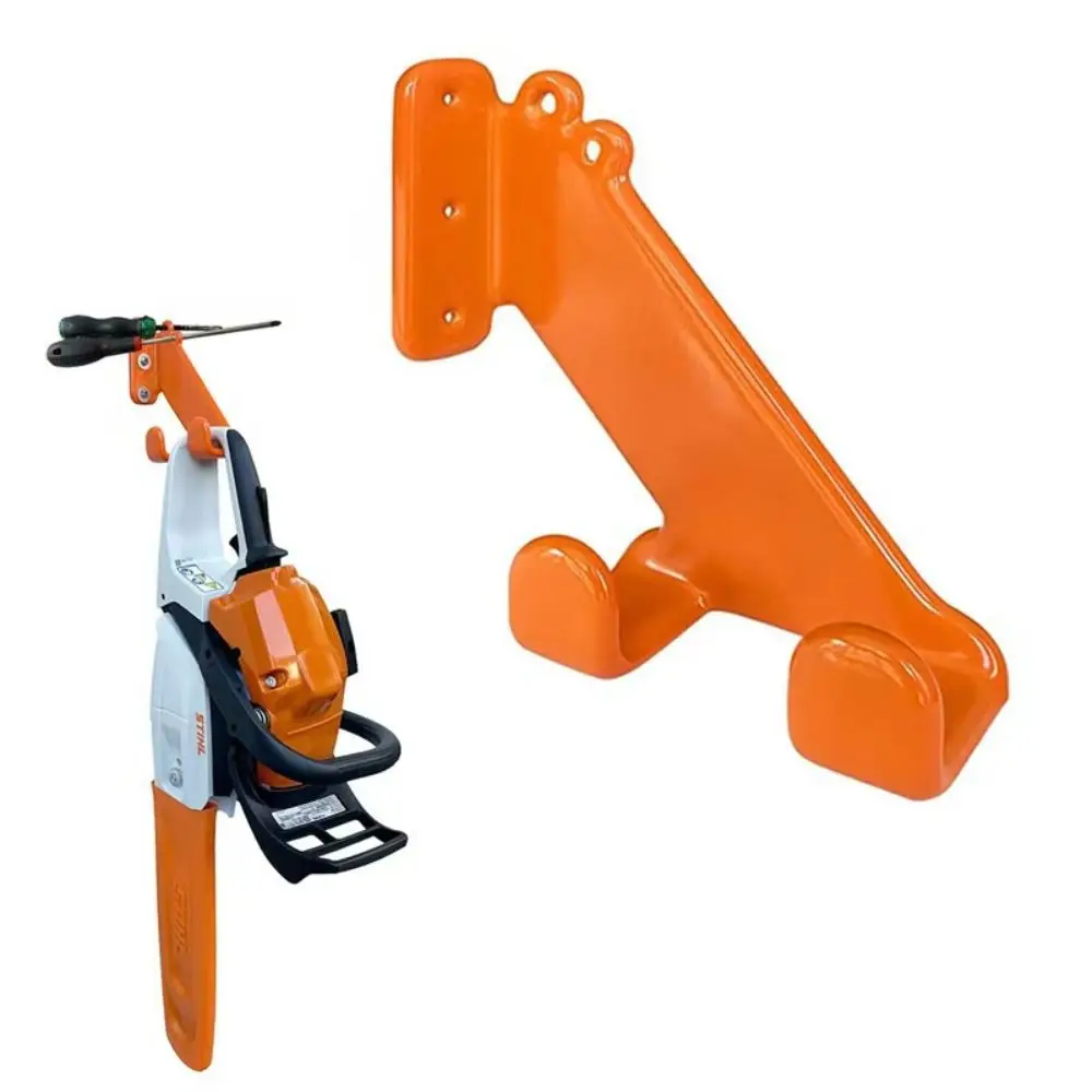 Heavy-Duty Chainsaw Hook Metal Rust-Proof Chainsaw Hanger Space-Saving Anti-Slip Hooks Garage Storage Rack Power Tool