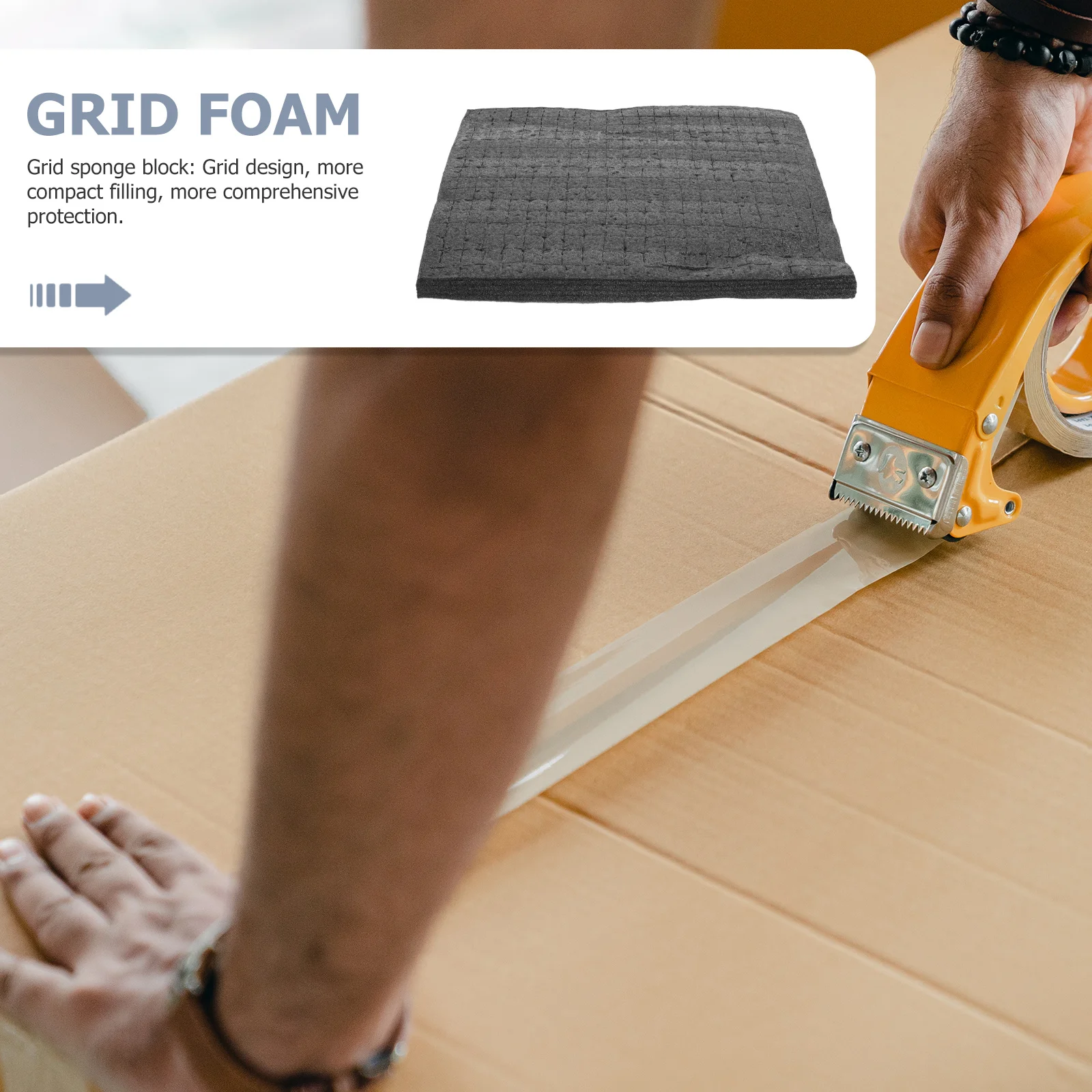 DIY Cuttable Dense Foam Insert for Case Tool Box Shipping Protection Multi-Use Packing Foam Board Cube Gap Filler