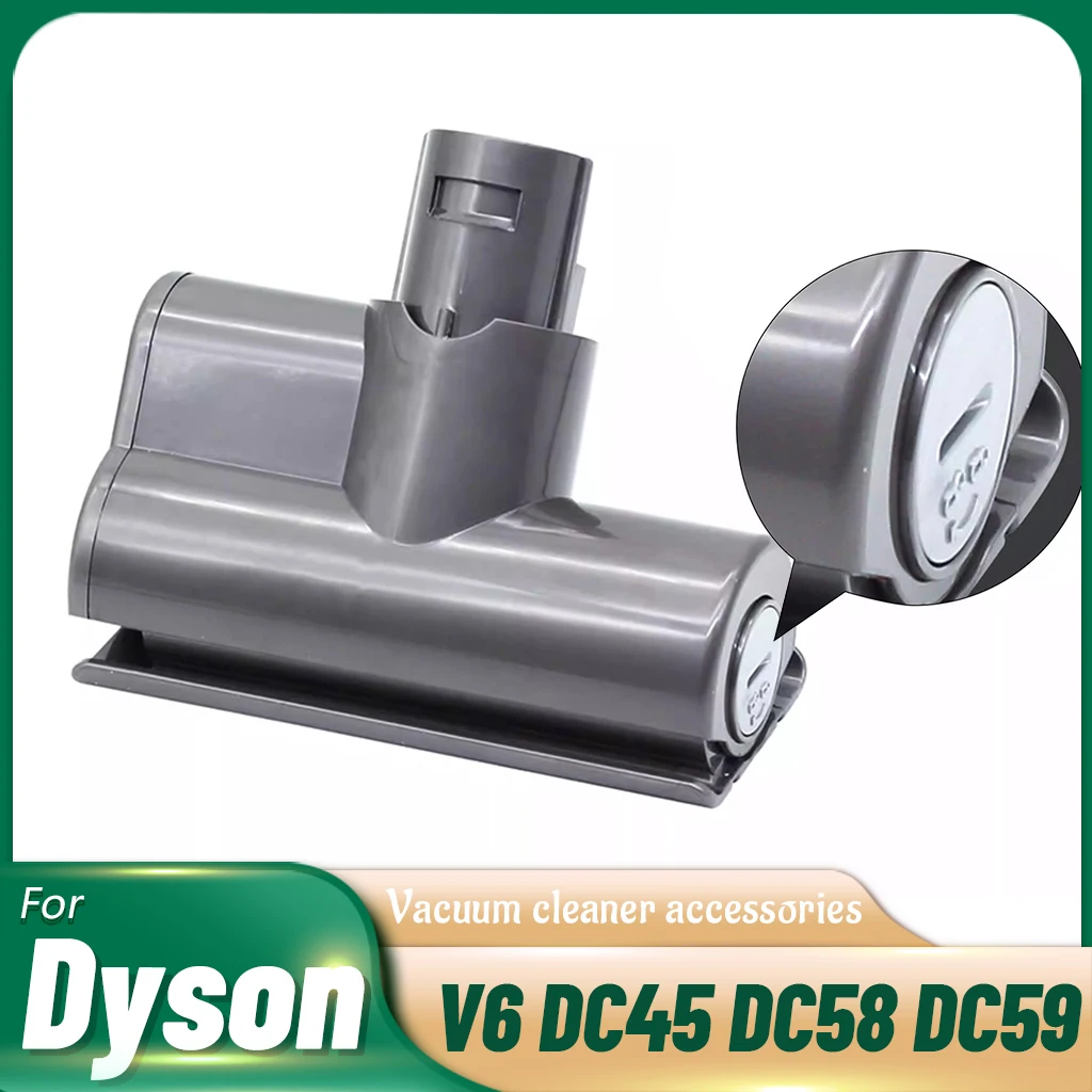 Mini Motorized Tool Brush Head For Dyson V6 DC45 DC58 DC59 Stick Vacuum Cleaner Head Replacement Parts for Mattress Tool for Bed