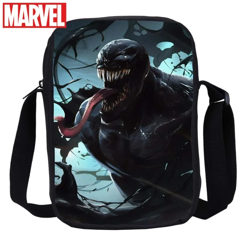 Marvel Movie Venom 3 Shoulder Bag Kids Primary School Shoulder Crossbody Bag Venom: The Last Dance Coin Purse Birthday Gift