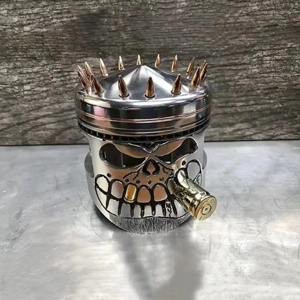 Carving Piston Skull Face Realistic Sculpture Skull Man Head Statue Garden Office Home Decor Halloween Party Skeleton Figurine