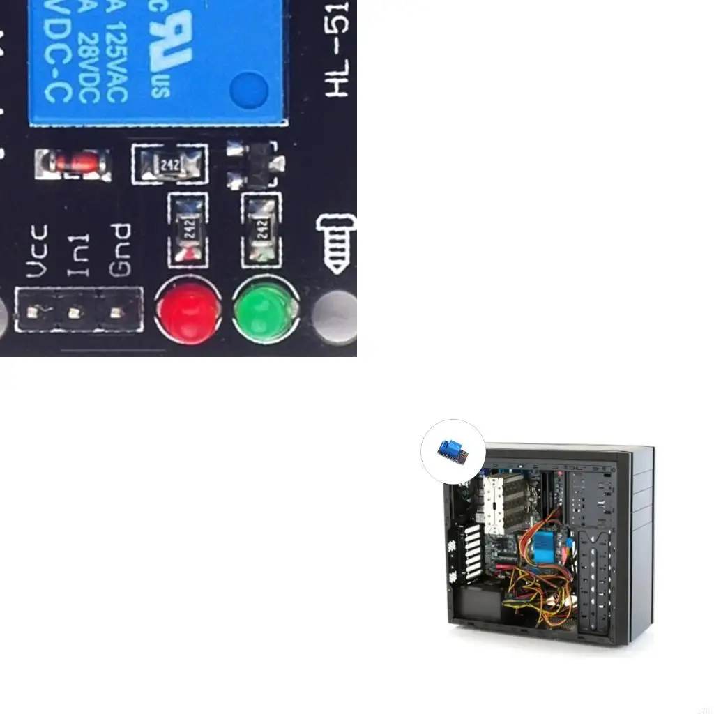  Relays Module LED PowerIndicators KF301 Terminal 3.3V Industrial Control Board