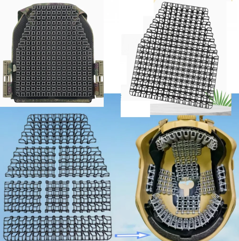 Almohadilla interior 4D recortable – Transpirable para casco y chaleco - imagen 5