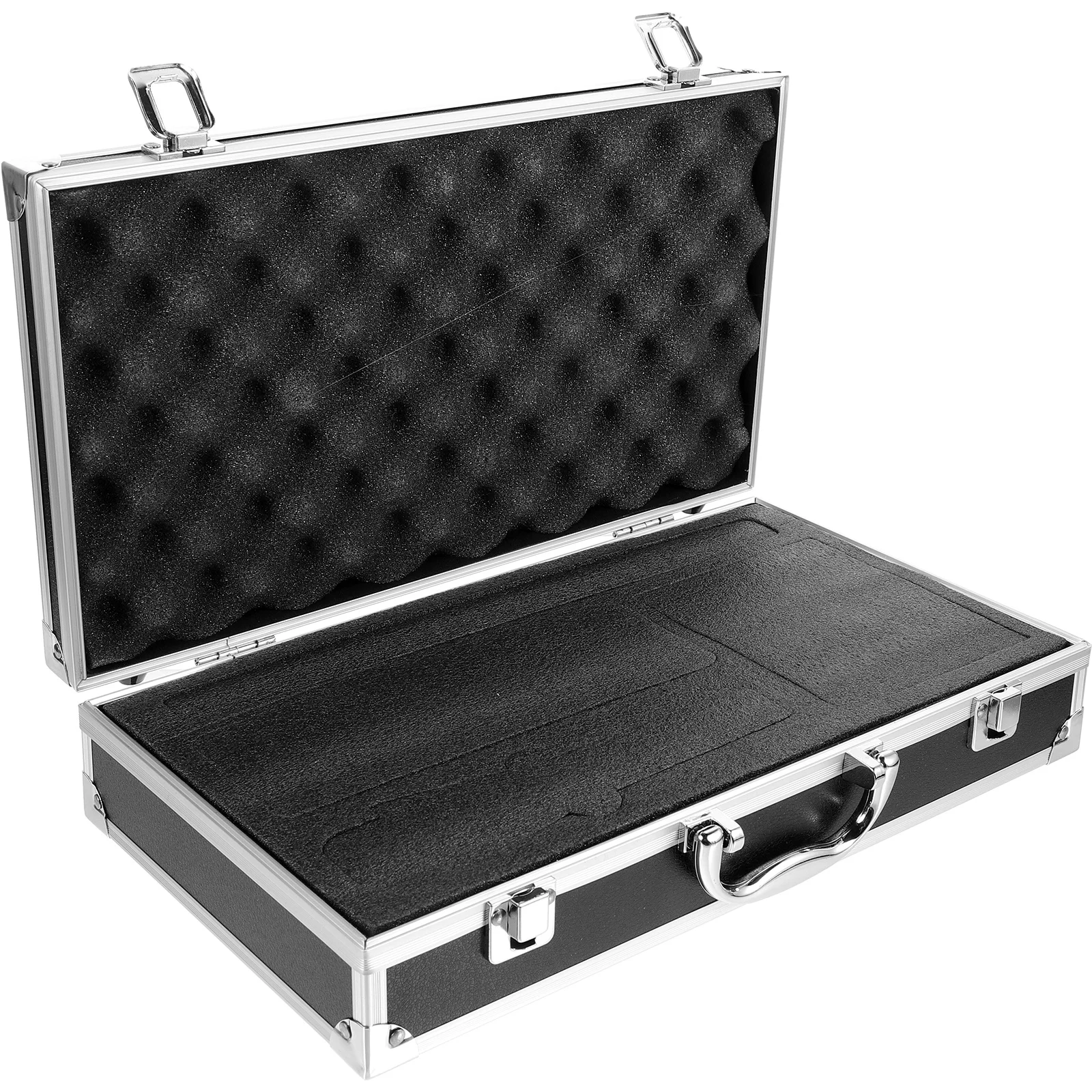 

Alloy Mic Case Durable Sponge Material Portable Microphone Carrier for Secure Protection Microphone Case Outdoor Mic Box