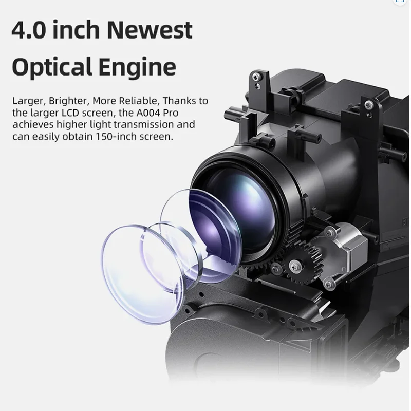 جهاز عرض ذكي، أصلي 1080P يدعم 4K، شريحة HiSilicon 352، ذاكرة 1+8 جيجابايت، حجر مفاتيح تلقائي، واي فاي ثنائي النطاق، BT 5.0، متعدد المنافذ #5