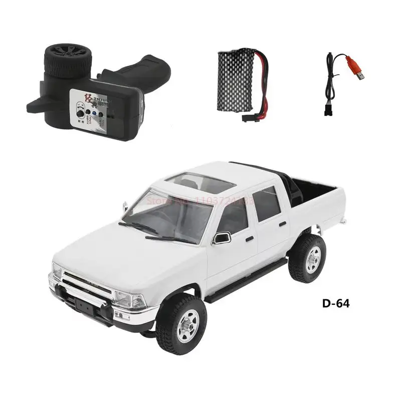 D64-1 D-64 Full-scale simulation 2.4G 1/16 cross-country climbing racing full-scale pickup remote control car children's gift