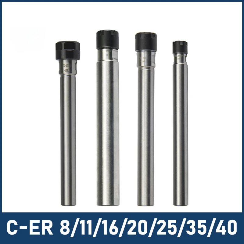 Lengthen Tool Carrier Extension Rod C6 C8 C10 C12 C16 C20 C25 C32 ER11 ER16 ER20 ER25/32 ER Collet Chuck Holder CNC Milling