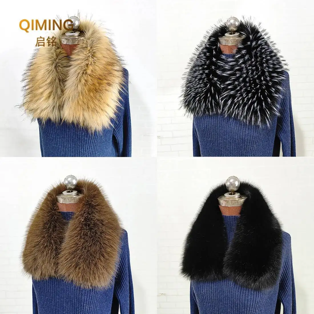 

Женские шарфы с воротником из искусственного меха, зимние теплые мягкие шарфы из искусственного меха для пальто, парки, куртки, верхняя одежда, шаль из лисьего меха, воротник на шею