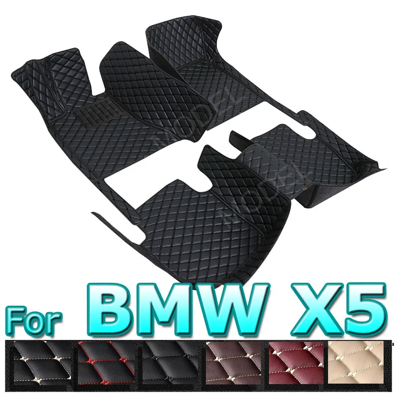 

Car Floor Mats For BMW X5 E70 MK2 2008~2013 Luxury Leather Mat Set Auto Protect Carpet Rug Interior Parts Car Accessories 7 Seat