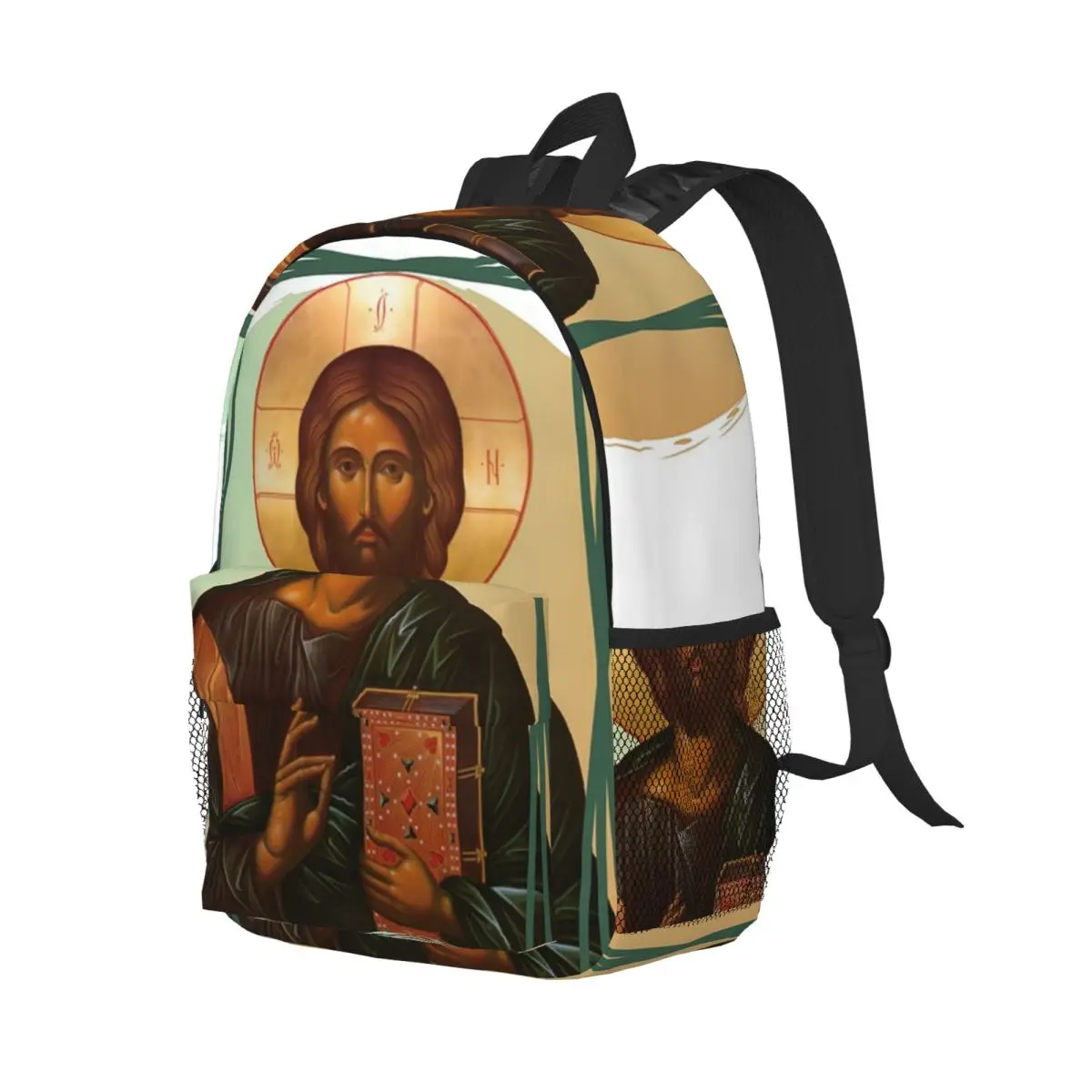 

Lord Jesus Christ Backpack Student Boys Girls BookBag Children School Bag Laptop Shoulder Bags for Men Women