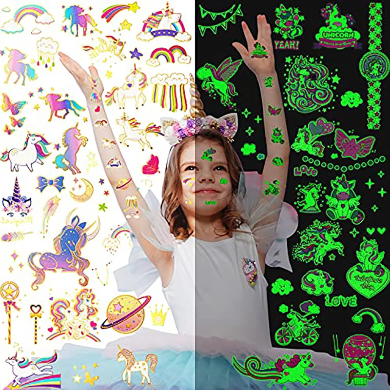 Glow In The Dark Neon Temporary Makeup Tattoo Printing Transfer Paper Blank for Inkjet Laser Printer Party Supplies A4 Size