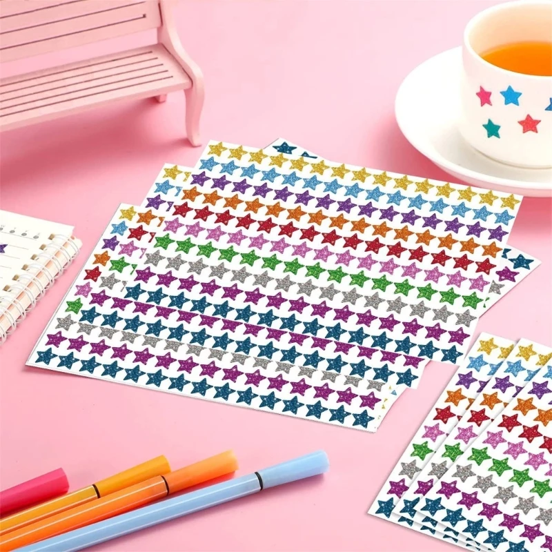 1500Pcs Star Reward Stickers Motivational Sticker for Child Reward Chart, Scrapbooking Water Bottle Notebook Dropship