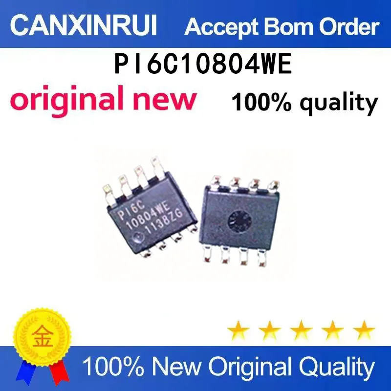 

(5-100 pieces)Brand new original PI6C10804WE package patch SOIC-8 IC integrated circuit time base integrated chip