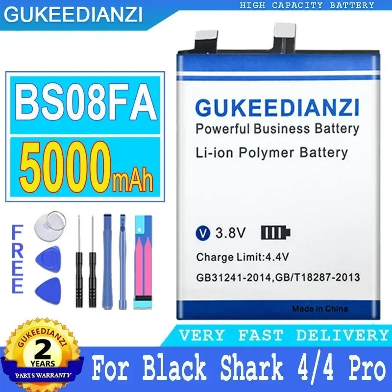 BS08FA batterie di ricambio per telefoni cellulari di grande capacità 5000mAh per Black Shark 4, 4 Pro, Shark4 batteria portatile per Smartphone