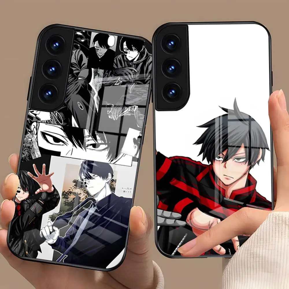 T-Tougen Anki Anime Phone Case For Samsung S25 Plus S20 S20 Plus S22 Ultra S23 FE S21 Plus S21 Ultra Glass Cover