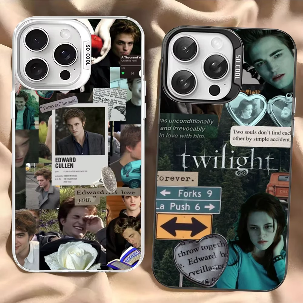 Coque de téléphone TV Twilight Isabella Edward Cullen pour iPhone 17 Air 16 E 15 14 13 12 11 Pro Max Plus Mini SE2020 2022, coque arrière