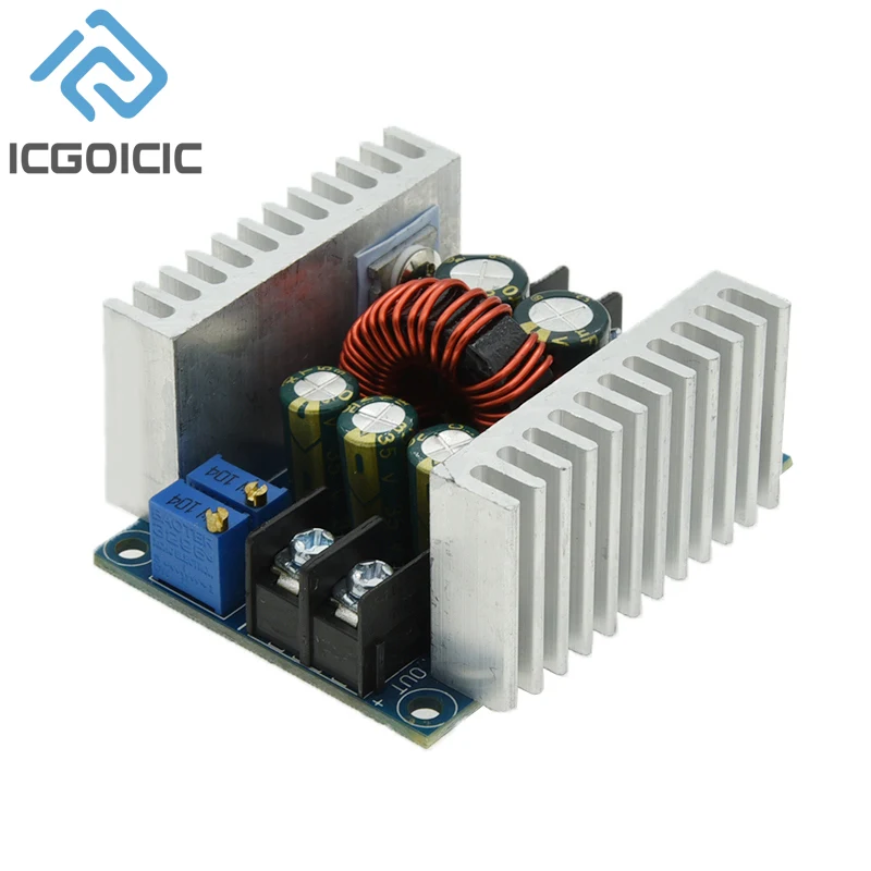 300W 20A DC-DC konverter Buck modul Step Down arus konstan LED Driver modul tegangan Step Down kapasitor elektrolitik