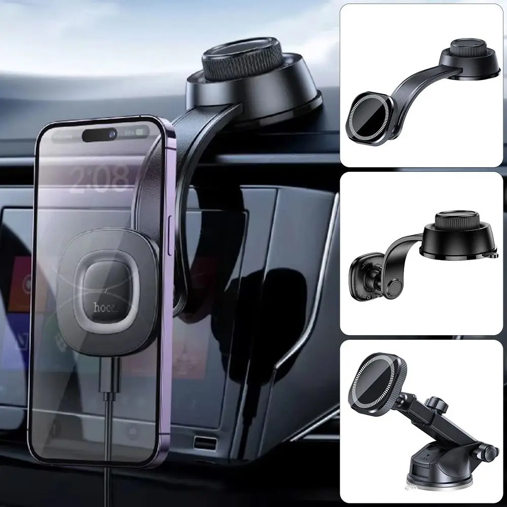 

Новый вакуумный магнитный держатель для телефона на присоске, вращающееся автомобильное навигационное крепление, регулируемая подставка для телефона