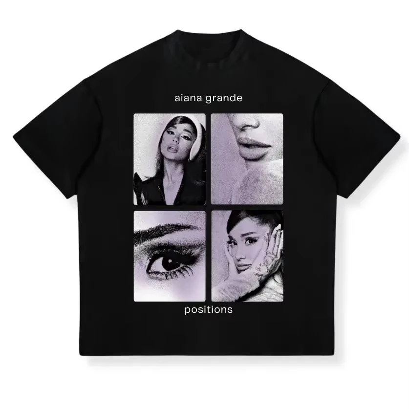 Sommermode Herren Damen T-Shirt Ariana Grande Neues Album Petal 2026 Eternal Sunshine Tour T-Shirt Baumwolle Y2k Oversized Fan-Tee – Detail 4