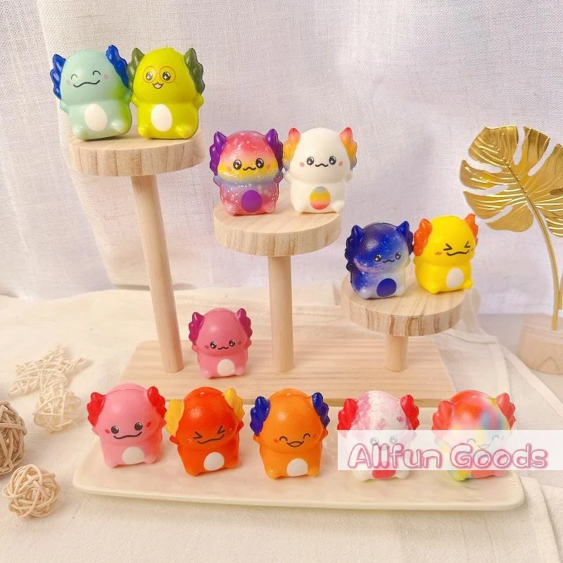 5/10Pcs Slow Rising Toy Kids Adult Mini Kawaii Newt Cute Stress Relief Squeeze Toys Fun Birthday Party Favors And Novelty Prizes