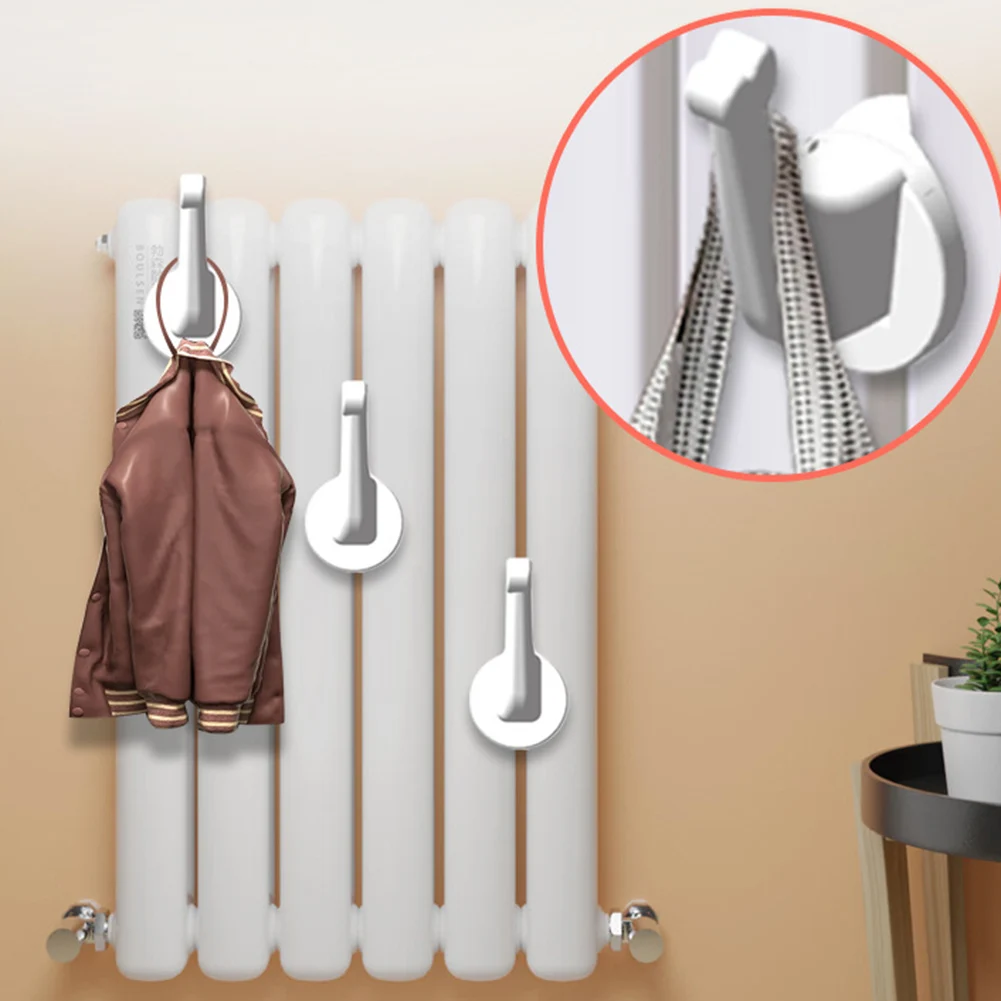 Radiator Hook Bath Hook Holder Clothes Scarf Storage No Punch Holds Up To 55KG Plastic Towel Rail Radiator Hooks