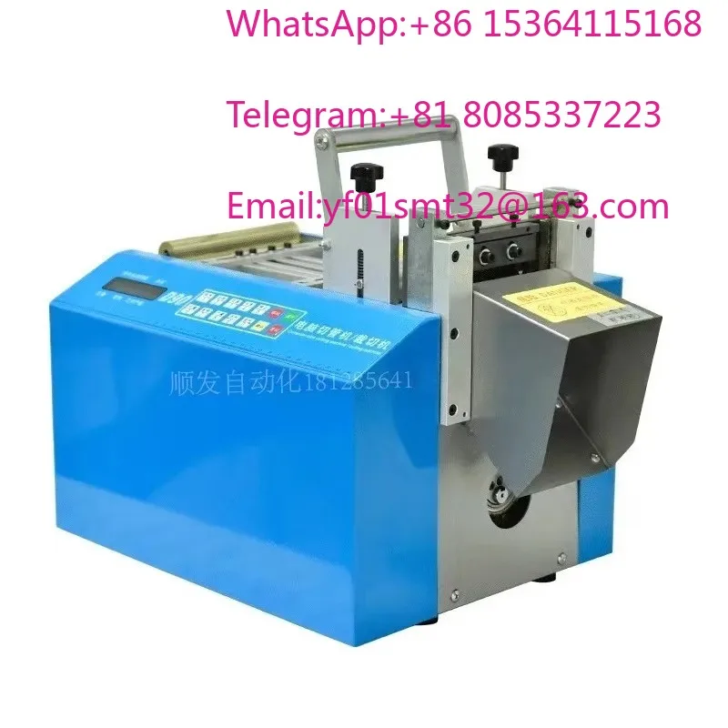 Fully automatic computer heat shrink tubing, PVC hose, yellow wax glass fiber, silicone rubber, PTFE pipe cutting machine