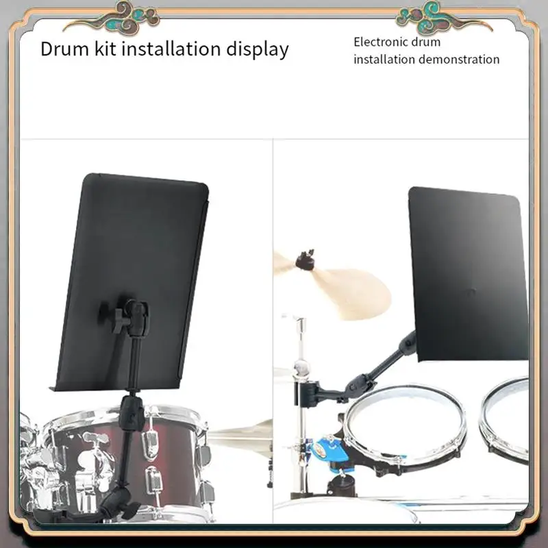 

Durable Drum Kit Music Stand Portable Foldable Electronic Drum Music Stand For Tablet Computer Stand