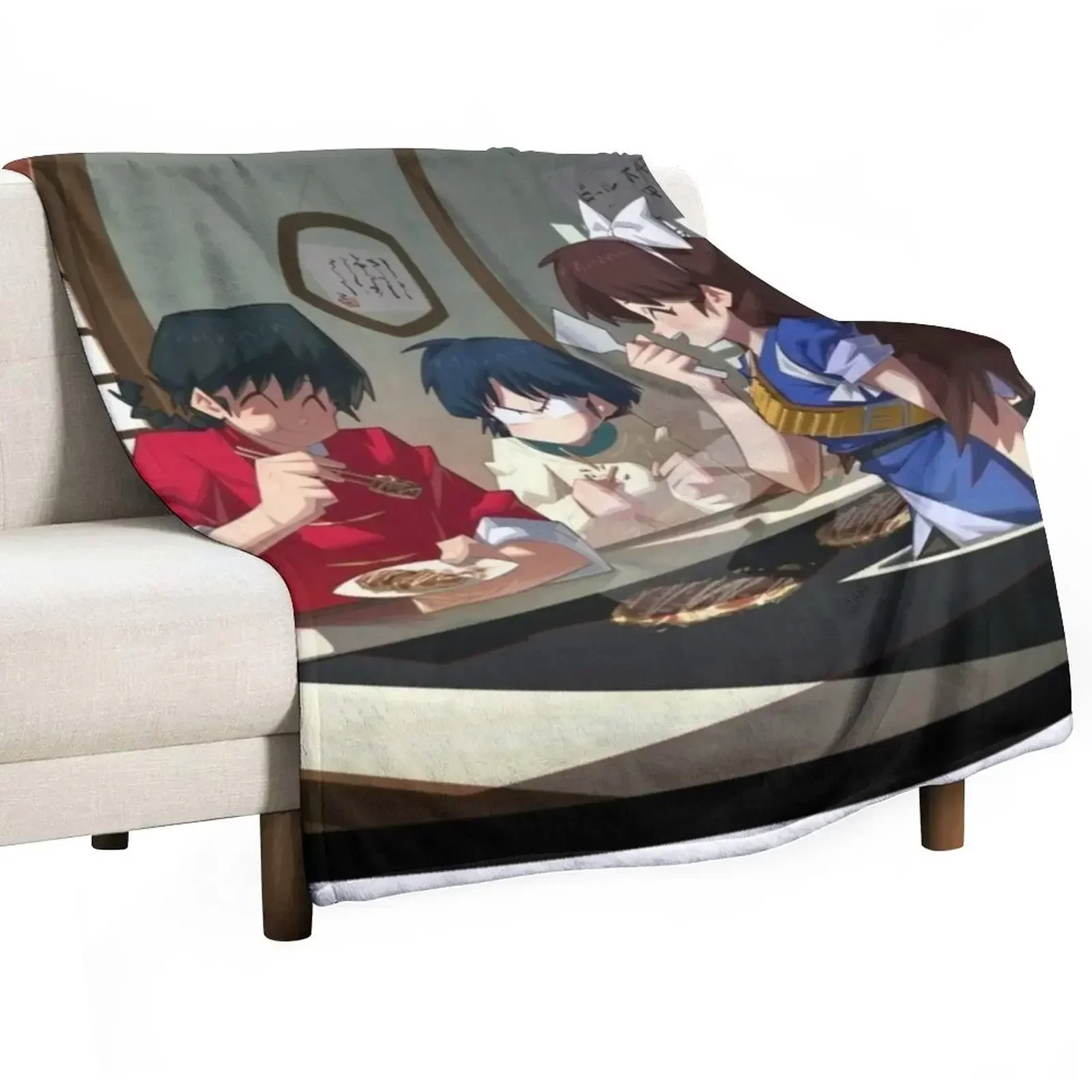 Ranma 1/2 Throw Blanket sofa bed funny gift Blankets