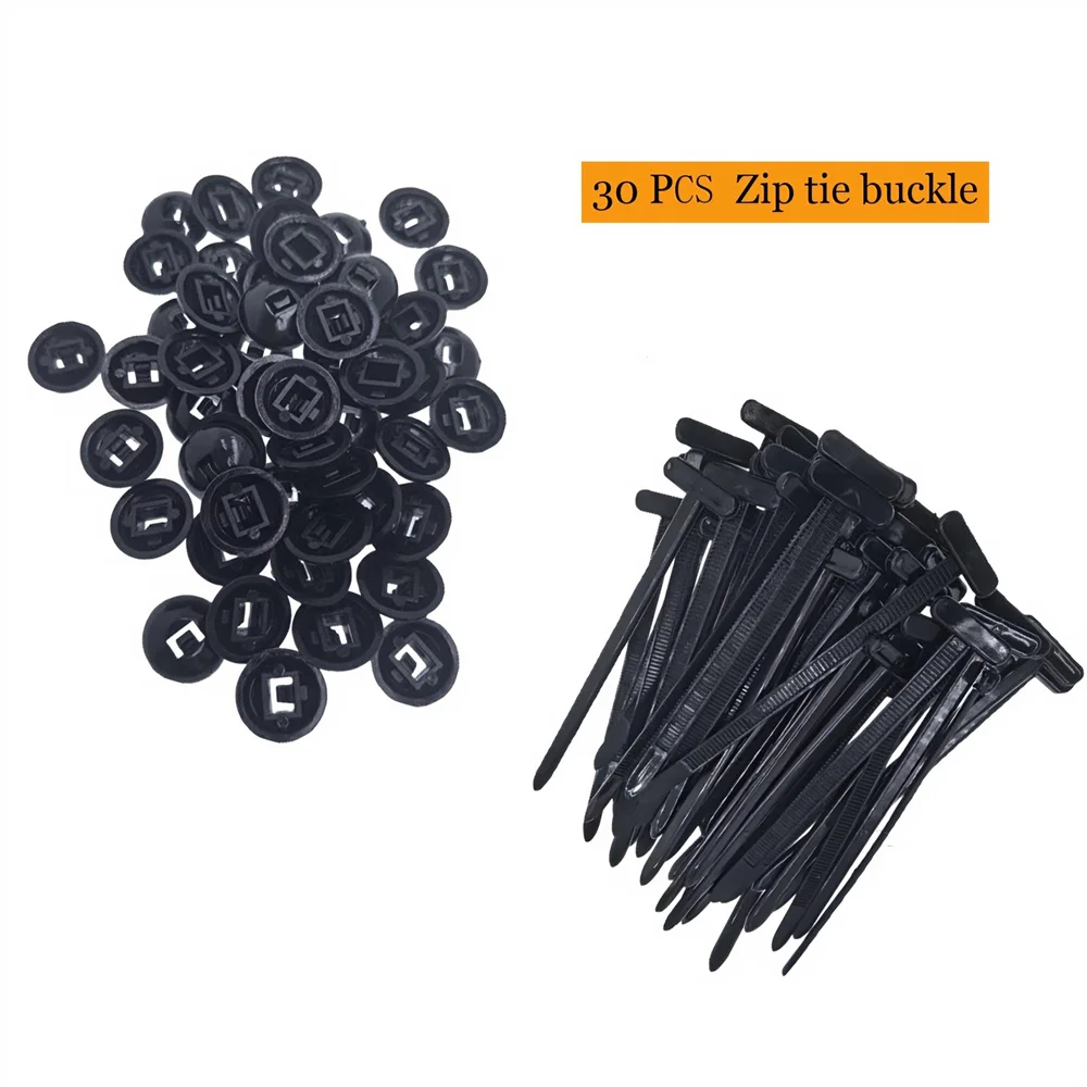 Universal Cable Tie Buckle Made Of Nylon, Robust Cable Tie Holder With Pin And Button Design, Plastic Cable Tie, Car Repair Tool