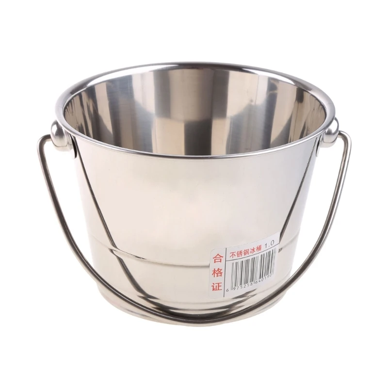 Ice Bucket with Comfortable Handles Drink Chiller for Parties Easy to Clean Entertain with Ease Easy to Use and Clean