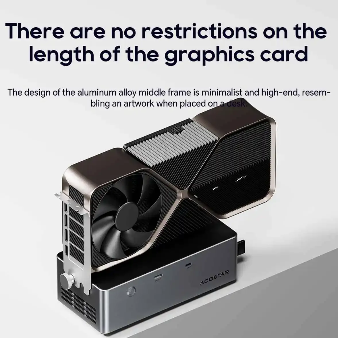 eGPU Dock, OCuLink & USB4 Port, Built‑in 800W Power Supply, Supports TGX Interface Hot‑Swap for Laptop Mini PC