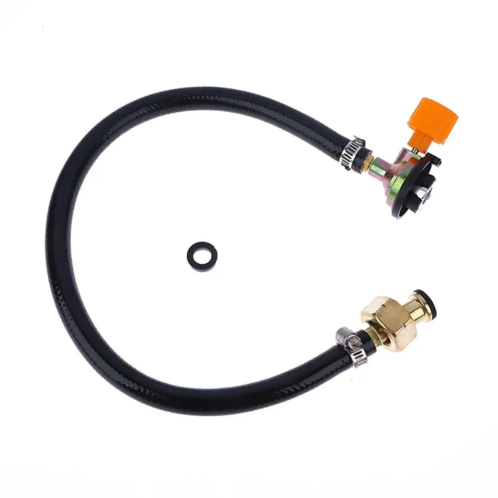 1Pcs Leakproof Gas Refill Adapter Rubber Reusable Valve Braided Hose Tube Cylinder Convertor Filling Tank Coupler Accessories