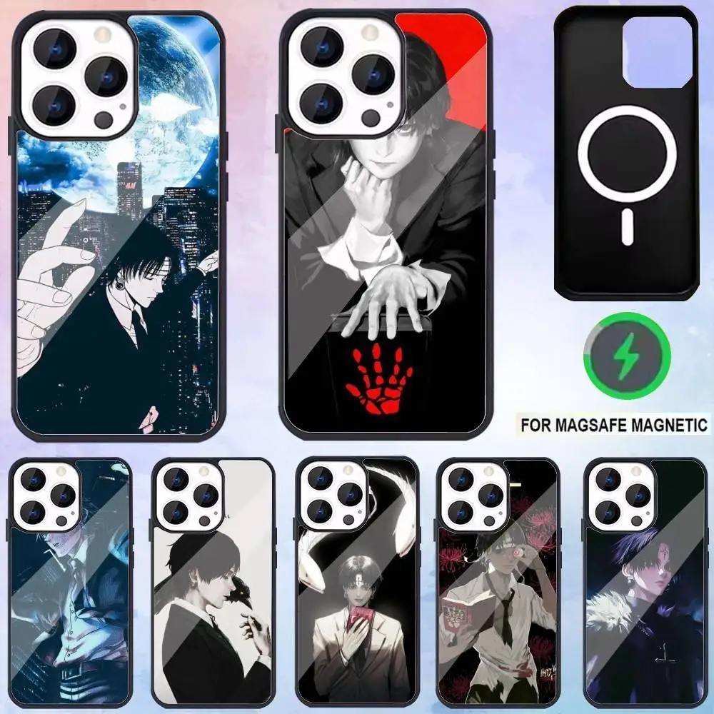 

C-Chrollo L-Lucilfer Case For iPhone 16,15,14,13,12,11,Pro,For Magsafe,Magnetic Wireless Case5G