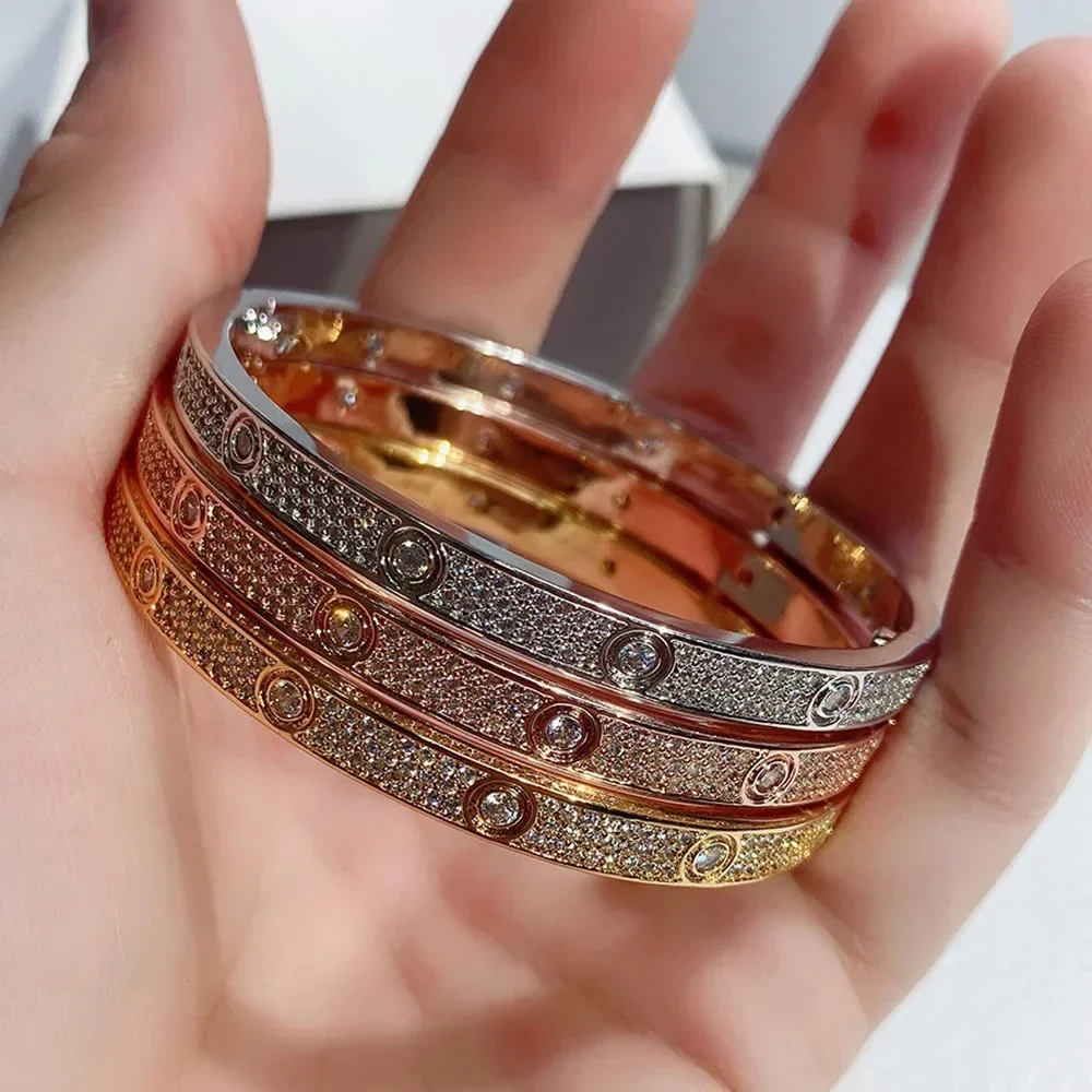 

Pulsera de cielo estrellado de estilo europeo y americano con incrustaciones de circón, pulsera de pareja simple y moderna