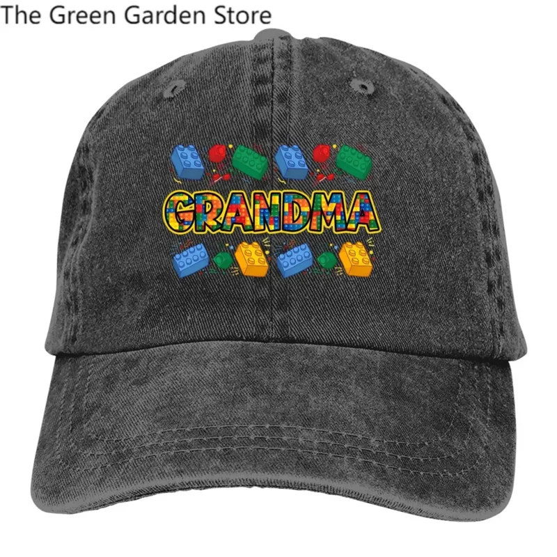 Building Blocks Multicolor Hat Peaked Men's Cap Grandma Brick Personalized Visor Protection Hats