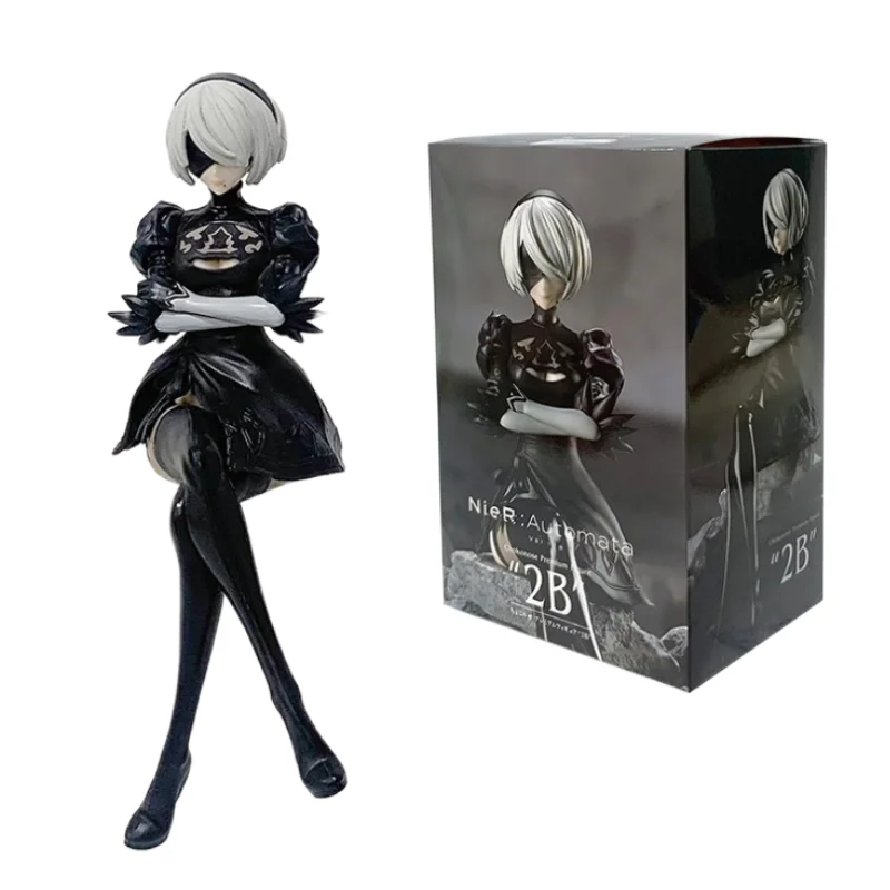 Novos figuras de anime Nier: Automata Yorha No. 2 Estátua de Pvc Modelo 15cm Coleção de Mesa Ornamento Brinquedos Presentes para Festival das Crianças