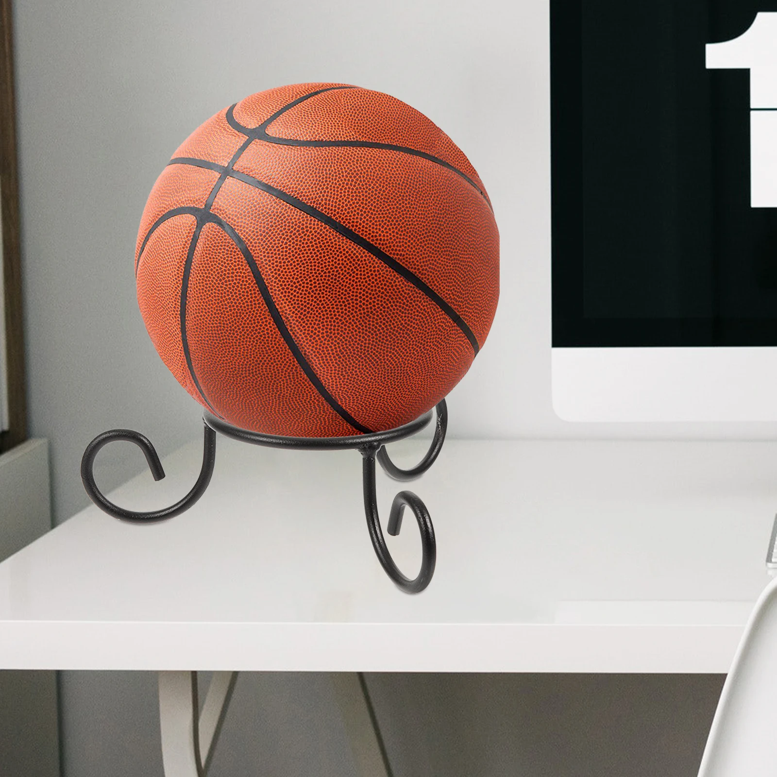 

2Pcs Ball Storage Rack for Basketball Football Volleyball Display Stand Holder Base for Sports Balls Collection Decorative and