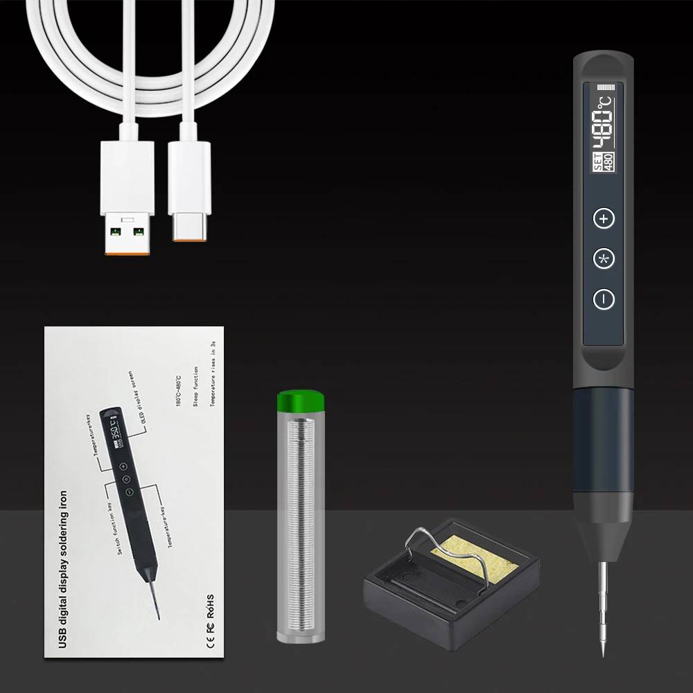 X210 USB Soldering Iron Adjustable Temperature Smart Electric 30W Fast Heat Portable Digital Welding Station Original Kit repair