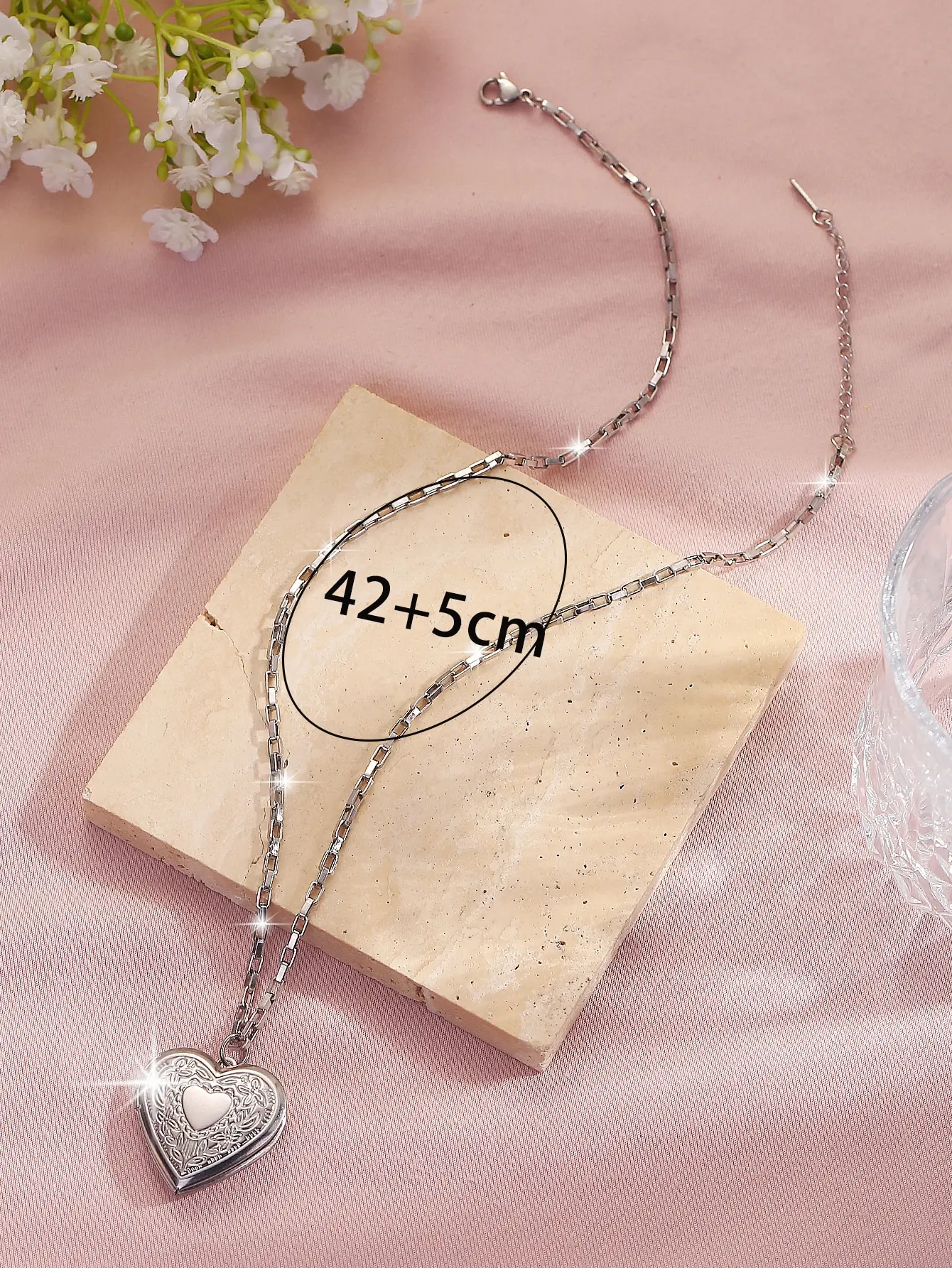 1 stainless steel jewelry LOVE Box Pendant necklace Fashion everything Punk Hip Hip chain couple necklace Good Friend necklace L