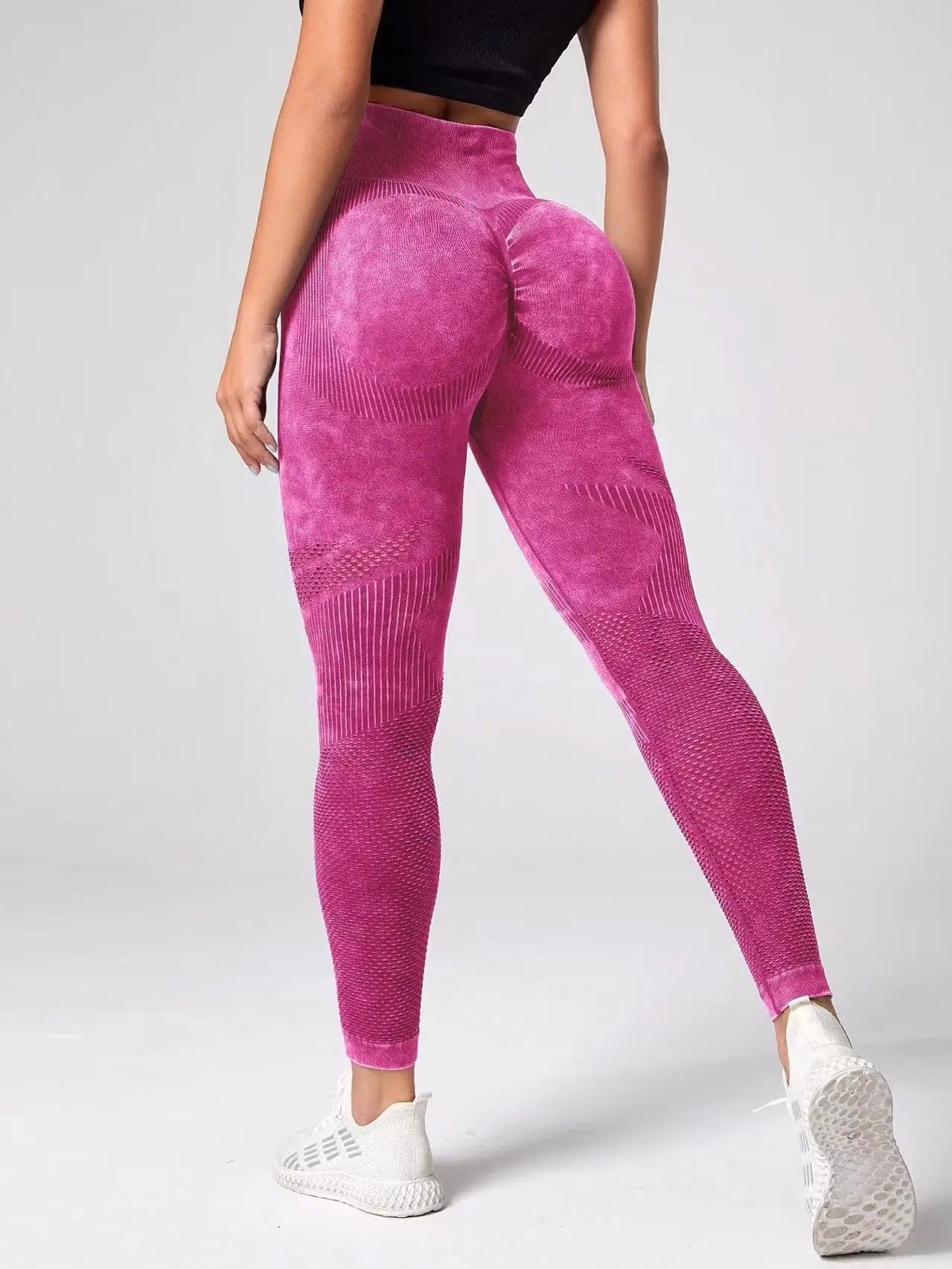 Seamless Leggings Sport Women Fitness Push Up Yoga Pants High Waist Hip-lifting Workout Running Scrunch Sportswear Gym Tights