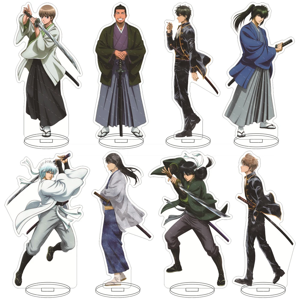 

Anime GINTAMA Stand Model Sakata Gintoki Takasugi Shinsuke Katsura Kotarou Acrylic Cosplay Character Model Fans Christmas Gifts